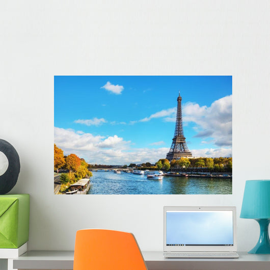 Cityscape Paris with Eiffel Tower Wall Decal