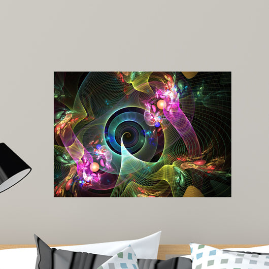 Abstract Multicolor Background Wall Mural