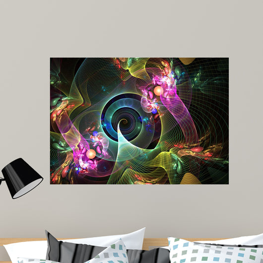 Abstract Multicolor Background Wall Mural