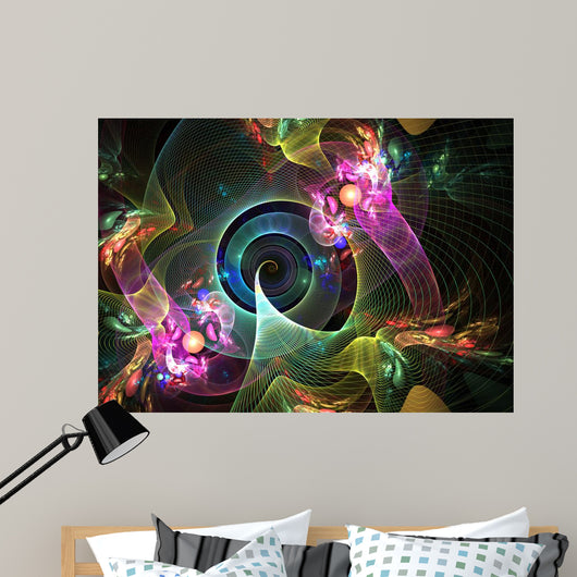 Abstract Multicolor Background Wall Mural