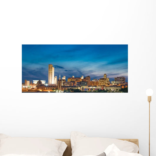 Albany Night Skyline Wall Decal