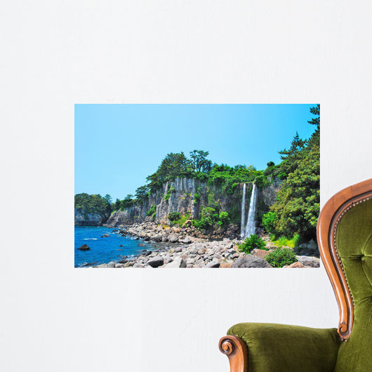 Waterfall in an enchanted land Wall Mural