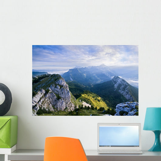 The mountain of Chartreuse in French alps Wall Mural