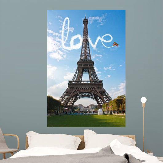 Love in Paris Eiffel Tower France Concept - Me and You Wall Mural