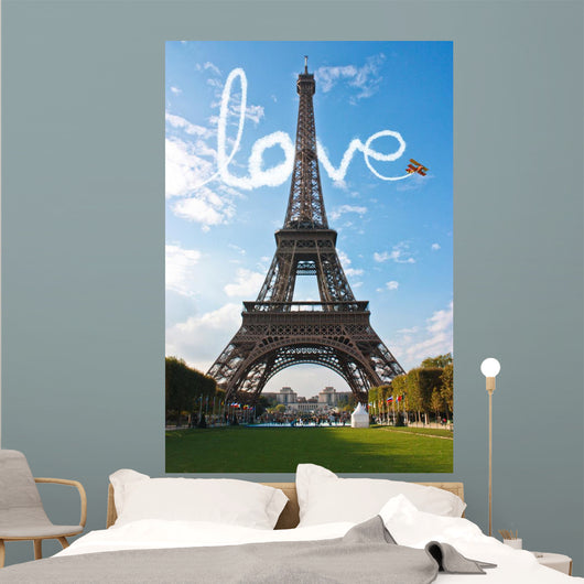 Love in Paris Eiffel Tower France Concept - Me and You Wall Mural