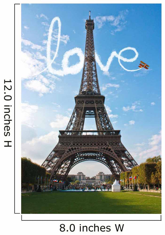 Love in Paris Eiffel Tower France Concept - Me and You Wall Mural