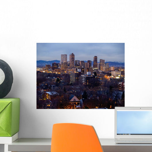 Downtown Denver Colorado Skyline Wall Decal