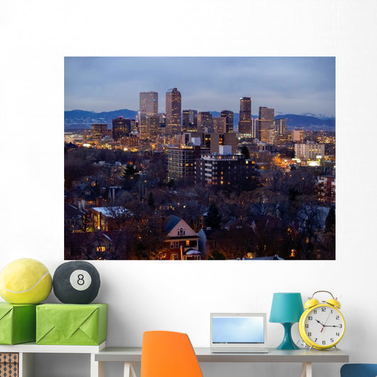 Downtown Denver Colorado Skyline Wall Decal