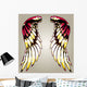 shiny colourful tribal wing Wall Mural