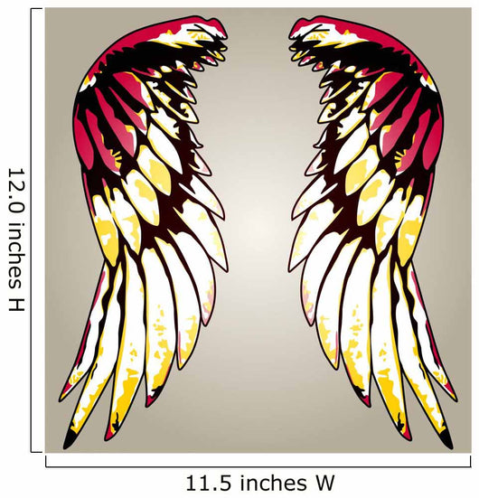 shiny colourful tribal wing Wall Mural