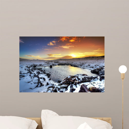 Sunset in the Snow Wall Mural
