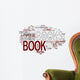 Book word cloud Wall Decal