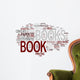 Book word cloud Wall Decal