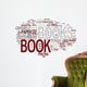 Book word cloud Wall Decal