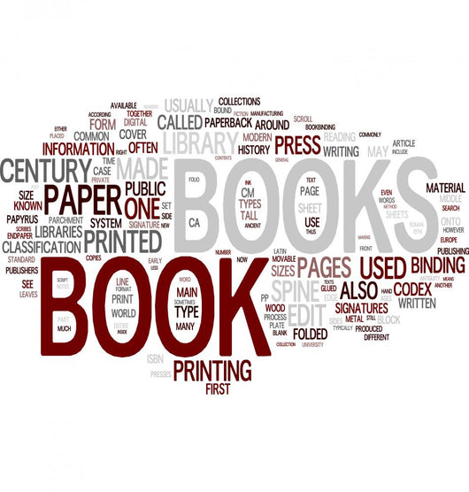 Book word cloud Wall Decal