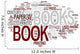 Book word cloud Wall Decal