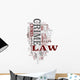 Law and Order Word Cloud Wall Decal