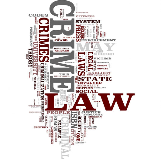 Law and Order Word Cloud Wall Decal