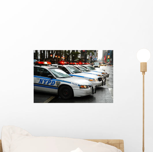 Nypd Police Cars Wall Mural