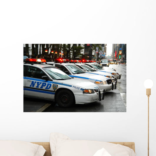 Nypd Police Cars Wall Mural