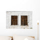 Tow Rustic Windows Wooden Wall Mural