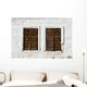 Tow Rustic Windows Wooden Wall Mural