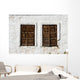 Tow Rustic Windows Wooden Wall Mural