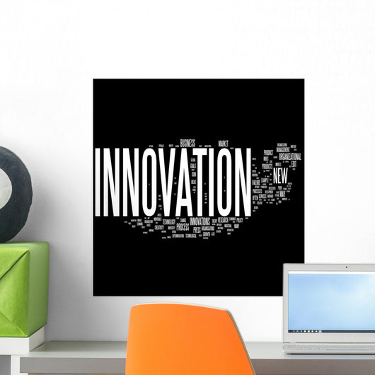 Innovation tag cloud Wall Mural