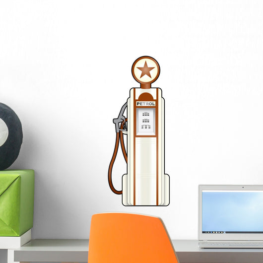 Old Gas Pump Wall Decal