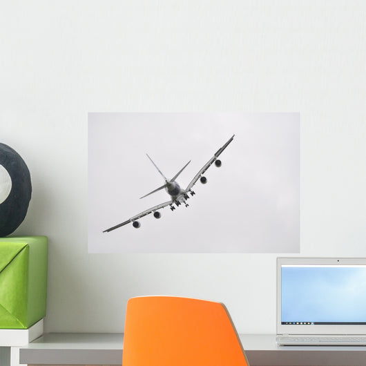 Airbus A380 Banking at Prestwick Wall Mural