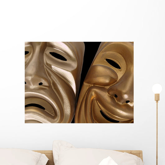 Comedy and Tragedy Masks Wall Mural