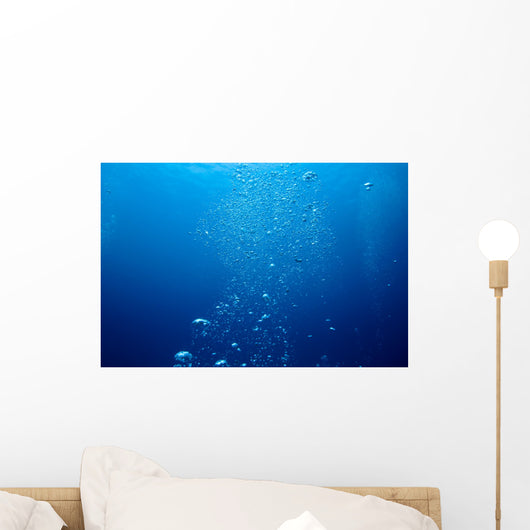 Bubbles in the sea Wall Mural