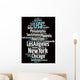 United States Cities Wall Decal