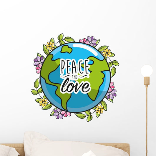 Global Peace Worldwide Love Wall Decal