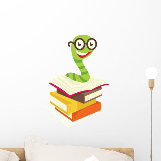 Bookworm Wall Decal