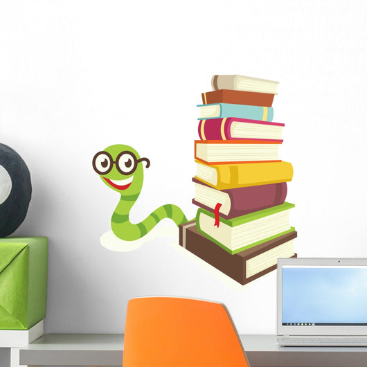 Bookworm Wall Decal