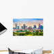 Charlotte NC Skyline Foggy Wall Decal