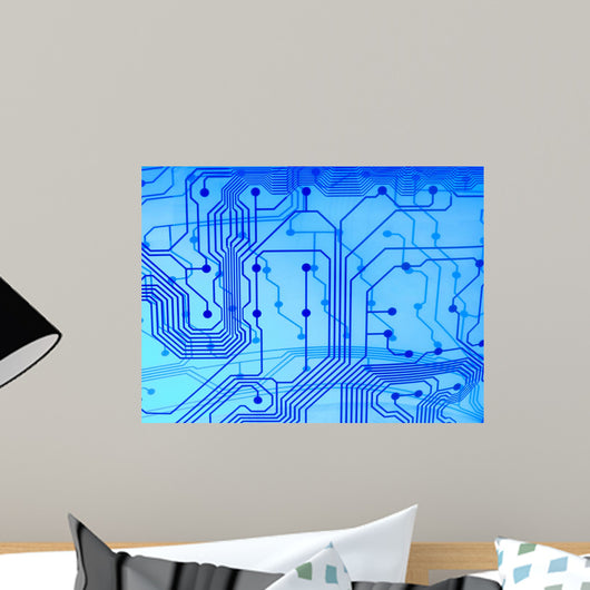 Electric Blue Wall Mural