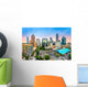 Aerial Charlotte NC Skyline Wall Decal