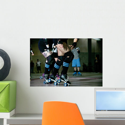 Roller Derby Girls Wall Mural