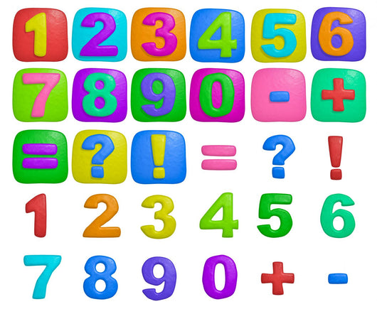 Simple Numbers Wall Stickers