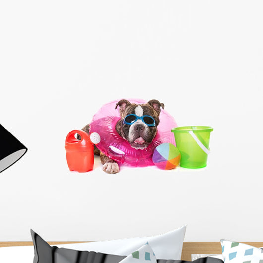 American Bully Beach Wall Decal