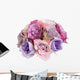 Bridesmade posy made of silk roses Wall Decal