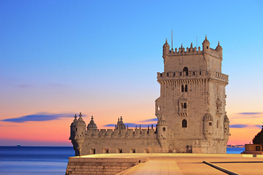 Tower of Belem (Torre de Belem), on sunset, Lisbon, Portugal Wall Mural