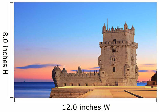 Tower of Belem (Torre de Belem), on sunset, Lisbon, Portugal Wall Mural