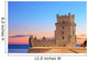 Tower of Belem (Torre de Belem), on sunset, Lisbon, Portugal Wall Mural