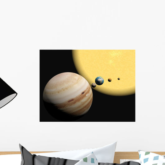 The Solar System Abstact Presentation Wall Mural