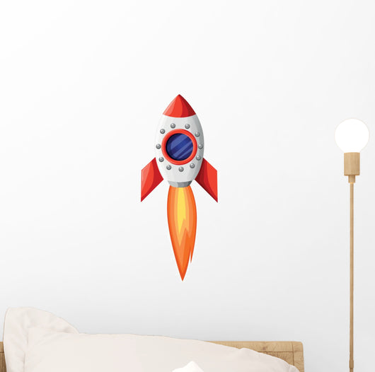 Space Rocket Start up Wall Decal
