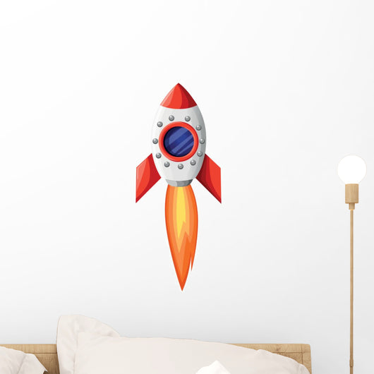 Space Rocket Start up Wall Decal
