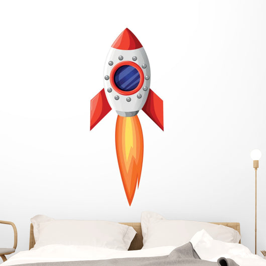 Space Rocket Start up Wall Decal